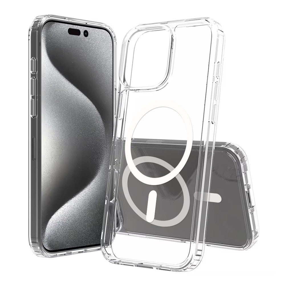High Quality Acrylic + TPU Hybrid Transparent Magsafe Case for iPhone 16 Pro High Quality Acrylic + TPU Hybrid Transparent Magsafe Case for iPhone 16 Pro